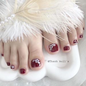 mẫu nail tết đơn giản
